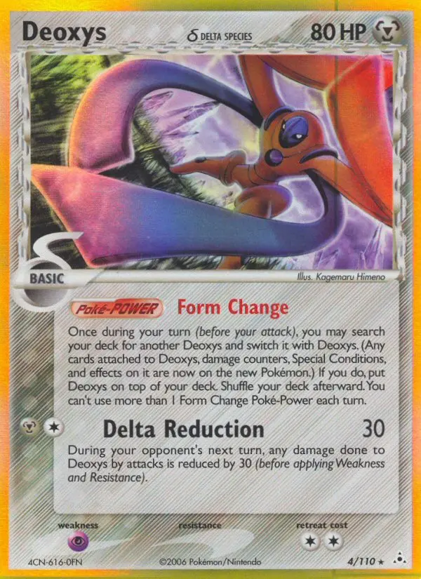 Deoxys δ - Holon Phantoms 004/110 (Reverse Holo)