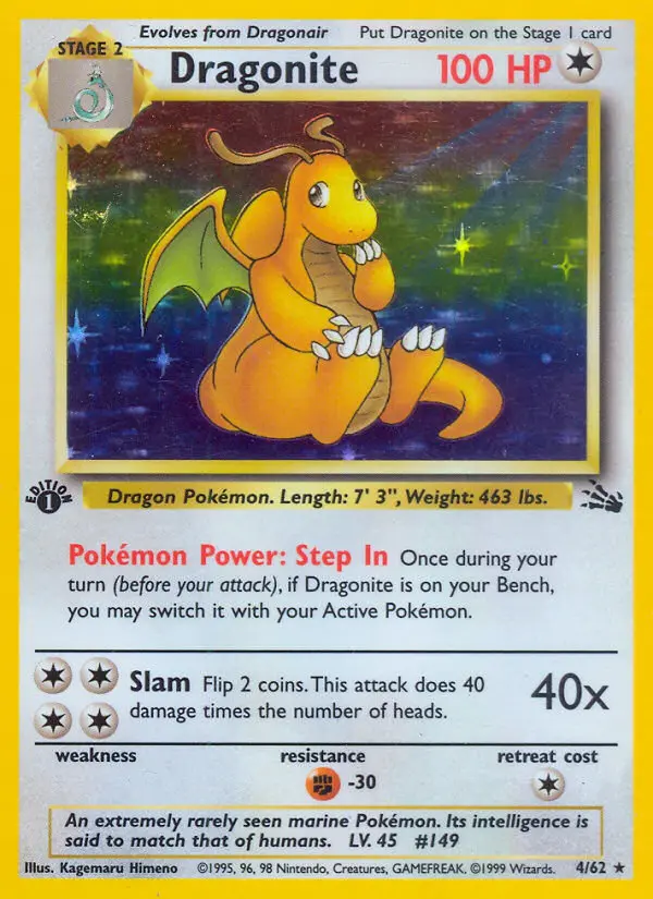 Dragonite - Fossil 004/062 (Holo)