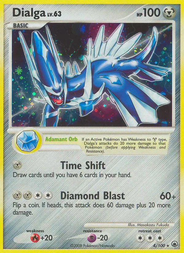 Dialga - Majestic Dawn 004/100 (Reverse Holo)