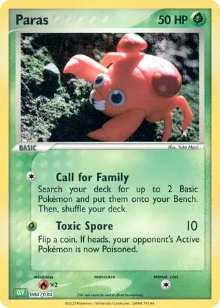 Paras - Venusaur & Lugia ex 004/034 (Holo)