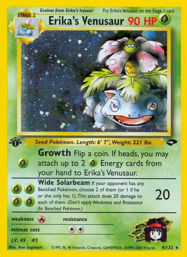 Erika's Venusaur - Gym Challenge 004/132 (1st Edition)
