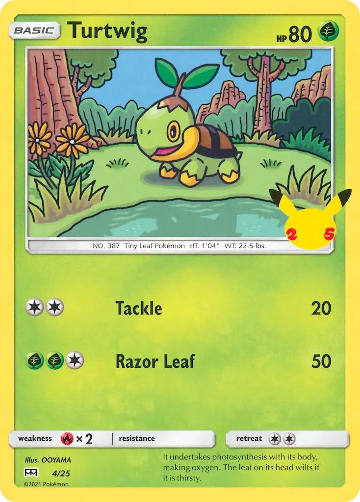 Turtwig - McDonald's Collection 2021 004/025 (Regular)