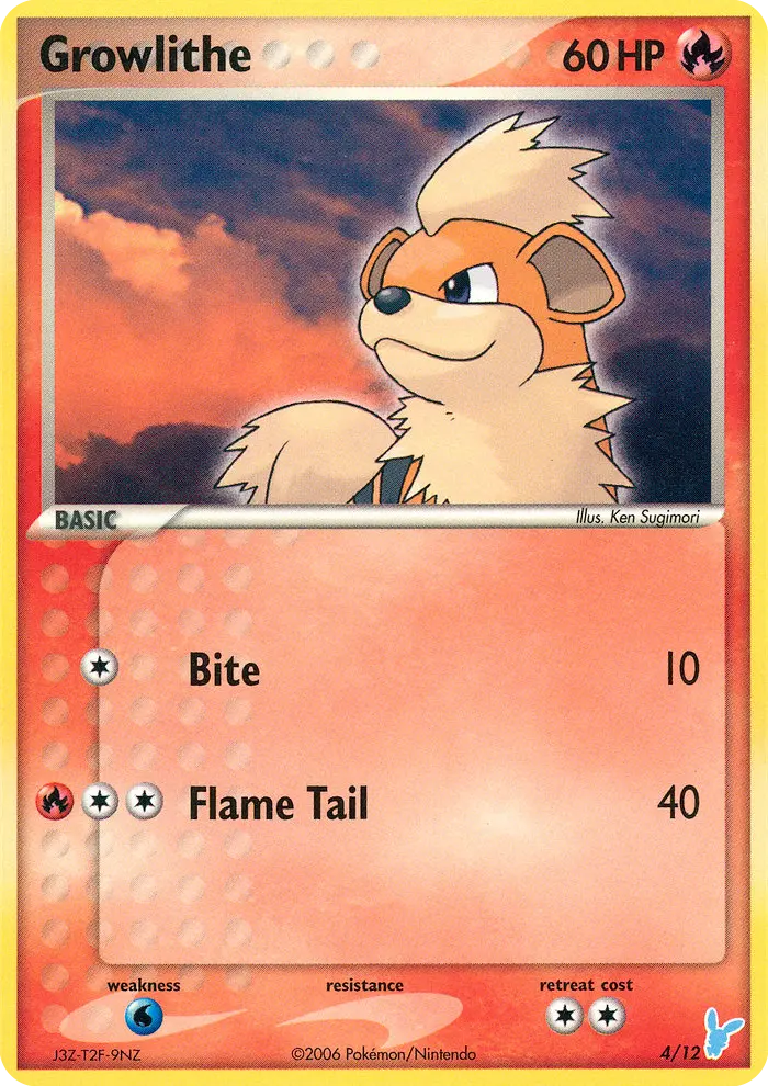 Growlithe - EX Trainer Kit 2 Minun 004/012 (Regular)