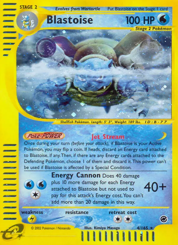 Blastoise - Expedition Base Set 004/165 (Holo)
