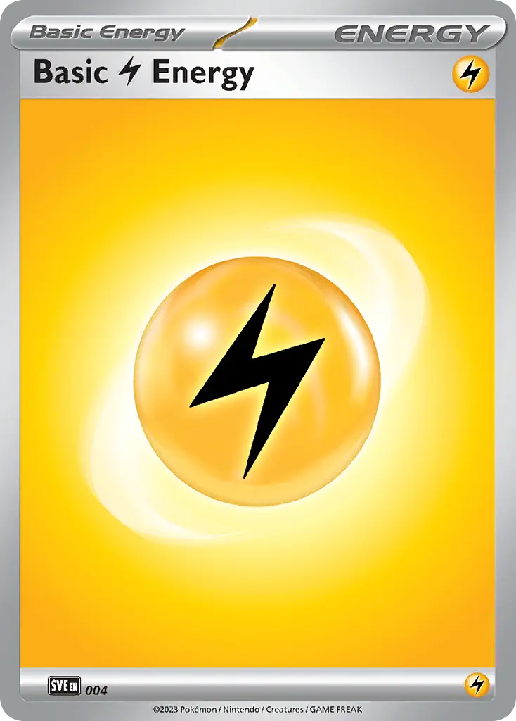 Basic Lightning Energy - Scarlet & Violet Energies 004/008 (Parallel Holo)
