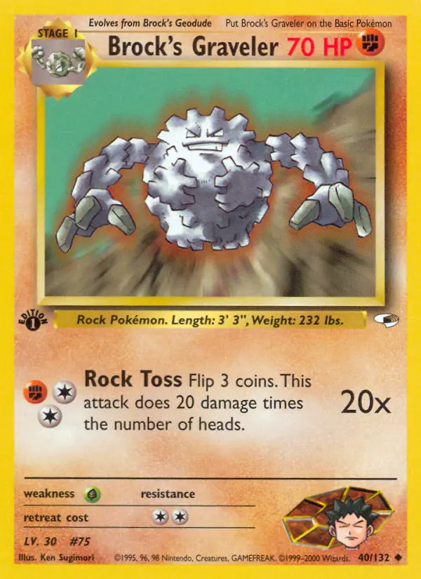 Brock's Graveler - Gym Heroes 040/132 (Regular)
