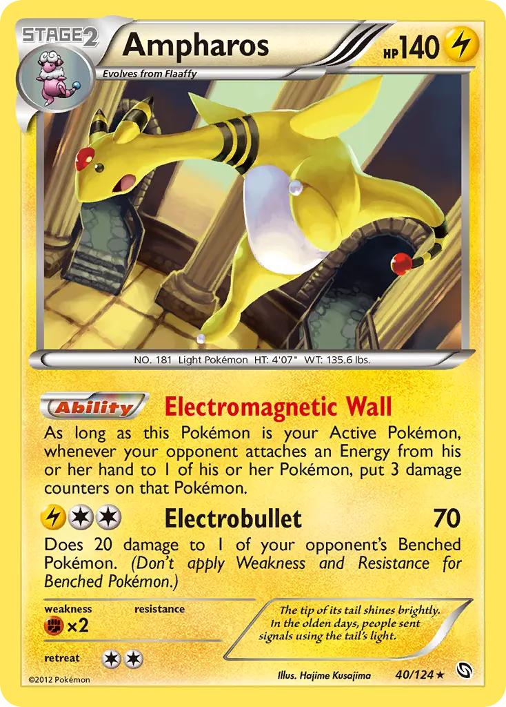 Ampharos - Dragons Exalted 040/124 (Reverse Holo)