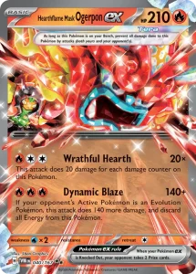 Hearthflame Mask Ogerpon ex - Twilight Masquerade 040/167 (Holo)