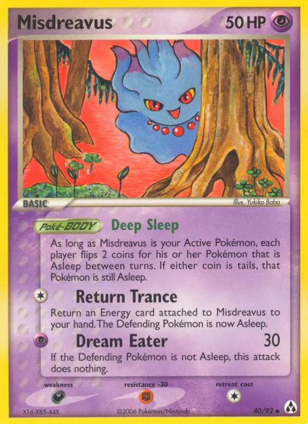 Misdreavus - Legend Maker 040/092 (Reverse Holo)