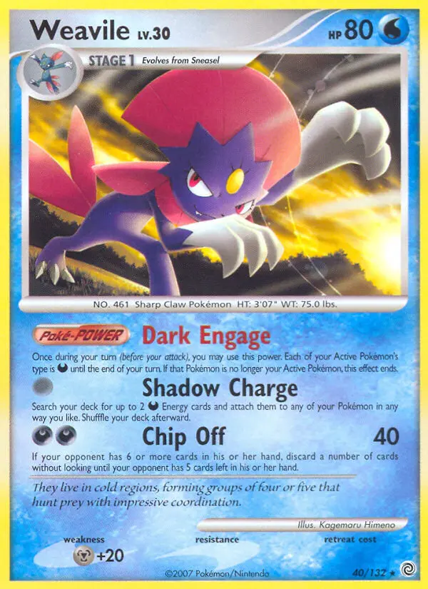 Weavile - Secret Wonders 040/132 (Regular)