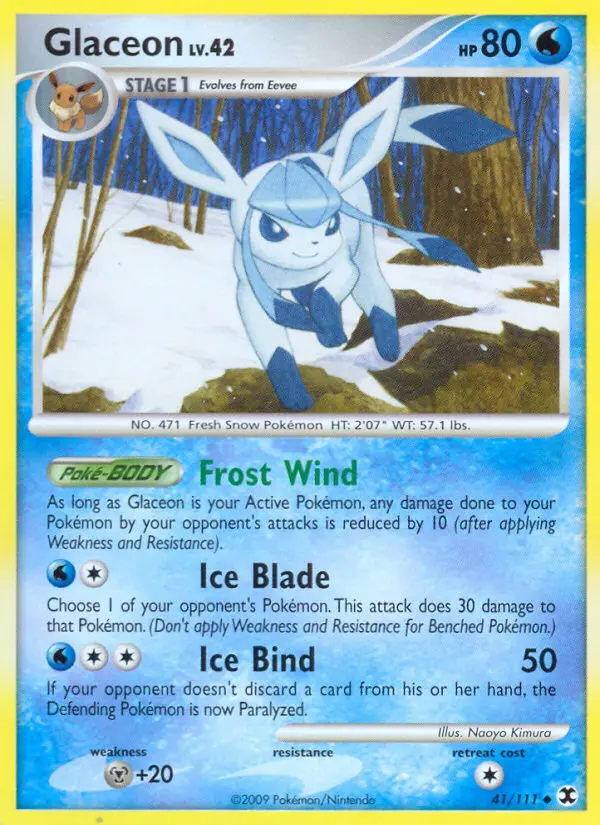 Glaceon - Rising Rivals 041/111 (Reverse Holo)