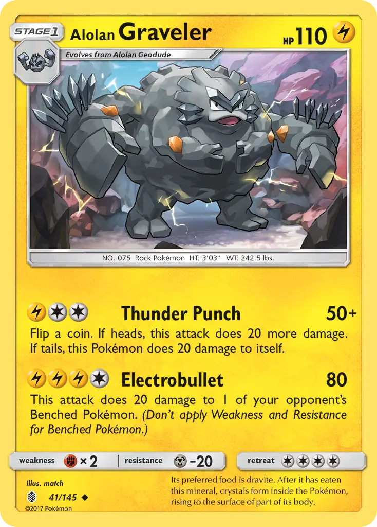 Alolan Graveler - Guardians Rising 041/145 (Regular)