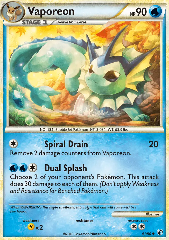 Vaporeon - Undaunted 041/090