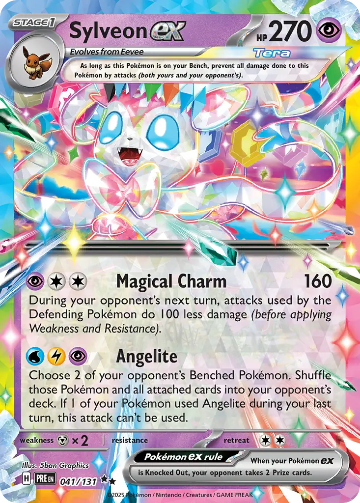 Sylveon ex - Prismatic Evolutions 041/131 (Double Rare)