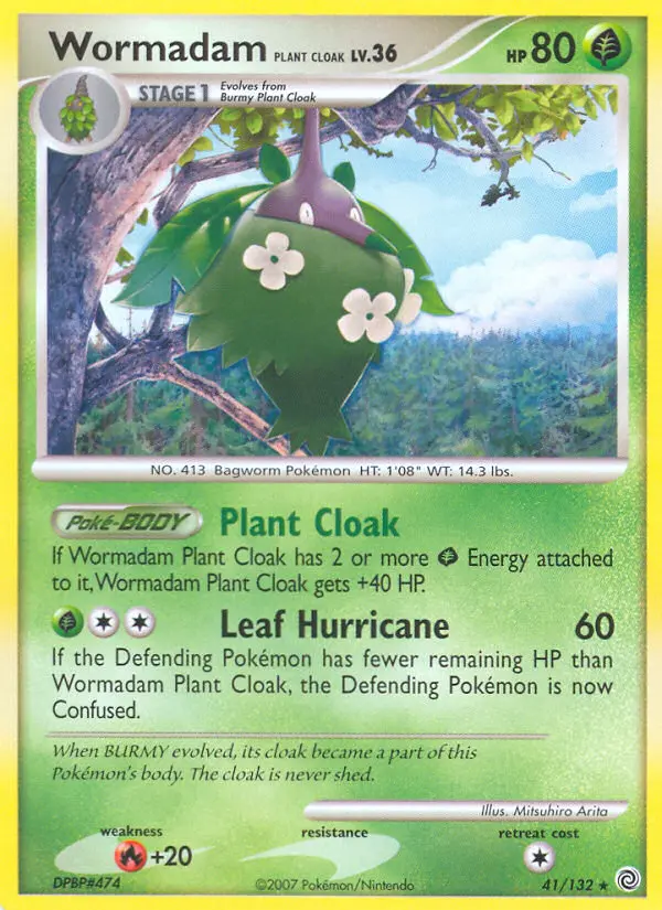 Wormadam Plant Cloak - Secret Wonders 041/132 (Reverse Holo)