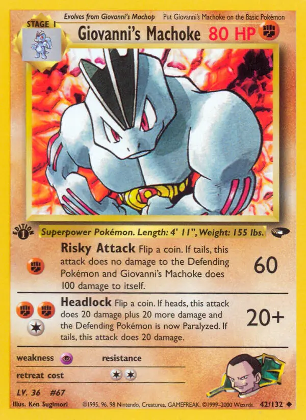 Giovanni's Machoke - Gym Challenge 042/132 (Regular)