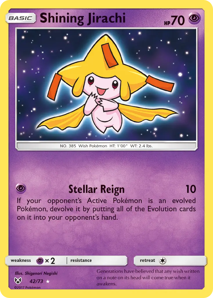 Shining Jirachi - Shining Legends 042/073 (Holo)