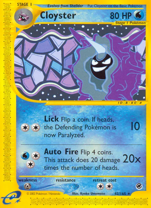 Cloyster - Expedition Base Set 042/165 (Regular)