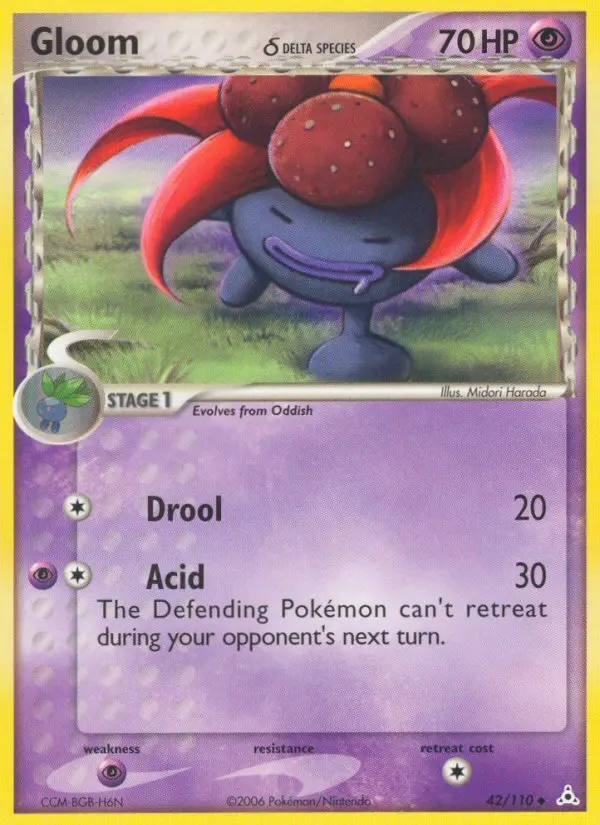 Gloom δ - Holon Phantoms 042/110 (Reverse Holo)