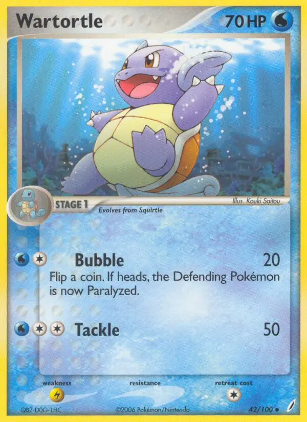 Wartortle - Crystal Guardians 042/100 (Regular)