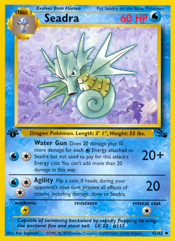 Seadra - Fossil 042/062 (1st Edition)
