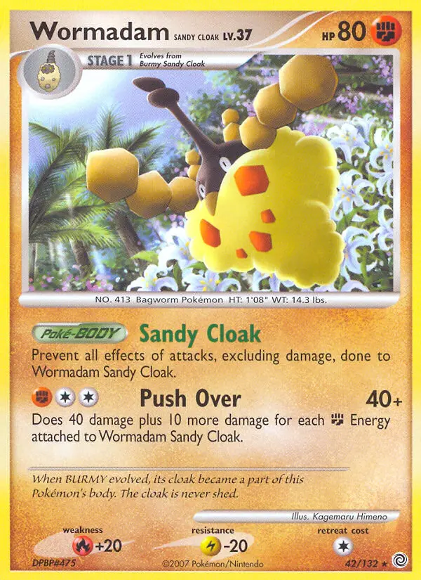 Wormadam Sandy Cloak - Secret Wonders 042/132 (Regular)