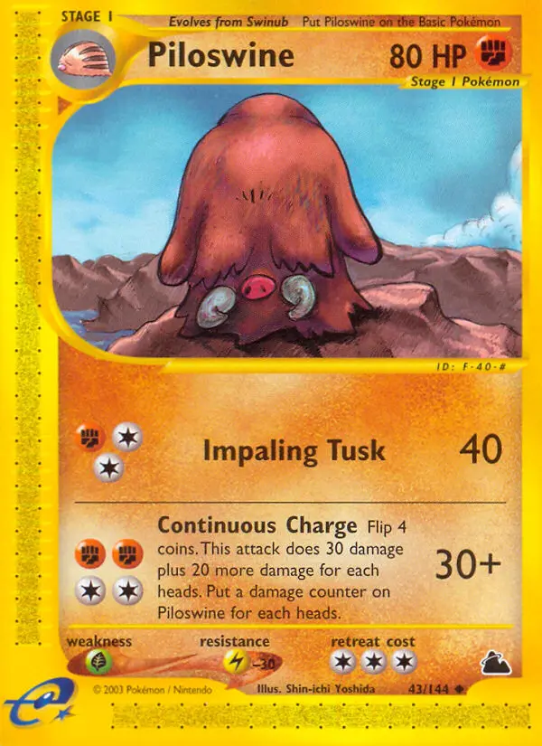 Piloswine - Skyridge 043/144 (Regular)