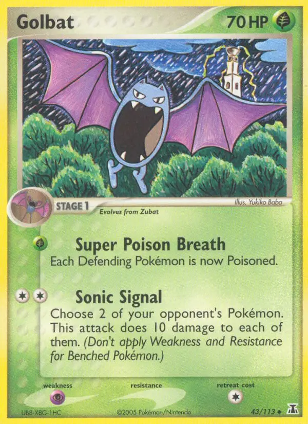 Golbat - Delta Species 043/113 (Reverse Holo)