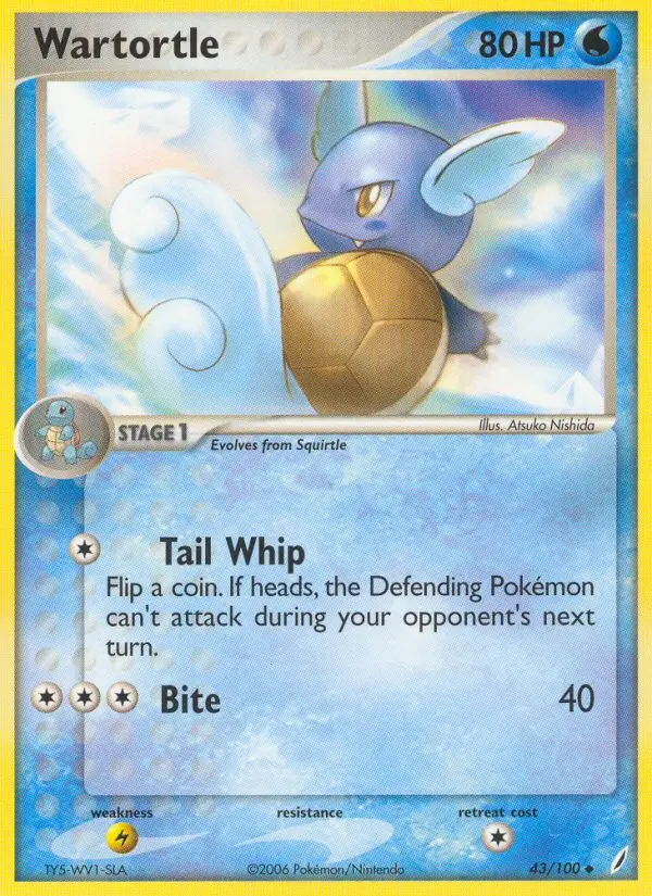Wartortle - Crystal Guardians 043/100 (Regular)
