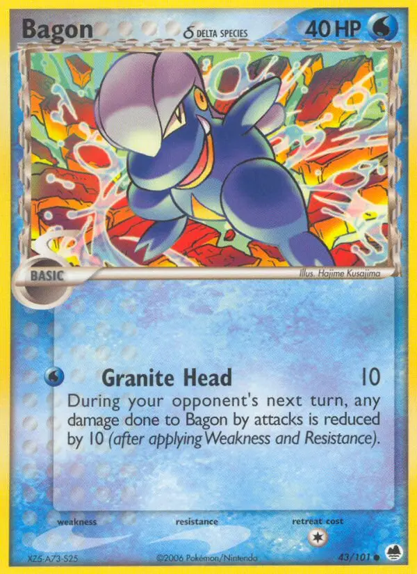 Bagon δ - Dragon Frontiers 043/101 (Reverse Holo)