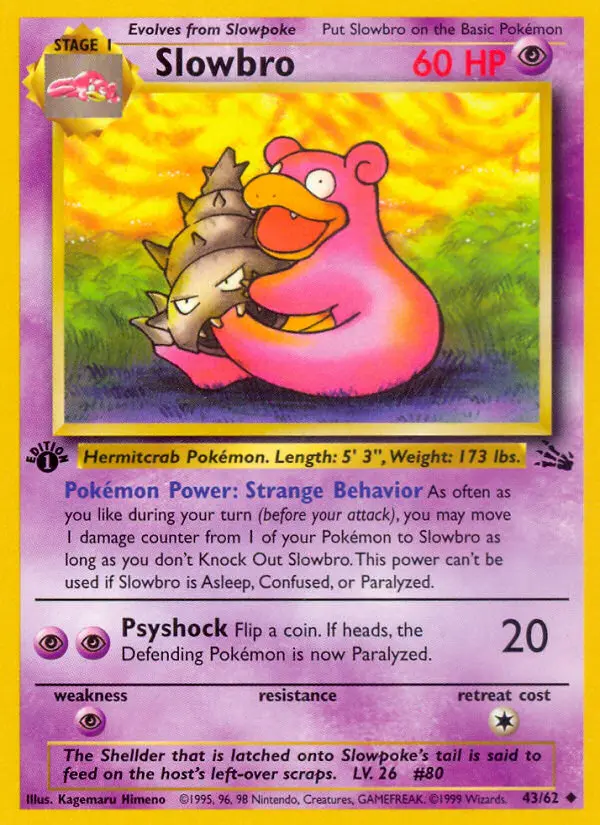 Slowbro - Fossil 043/062 (Regular)