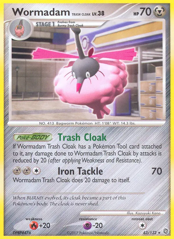 Wormadam Trash Cloak - Secret Wonders 043/132 (Regular)