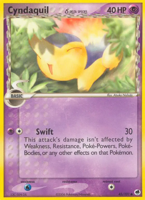 Cyndaquil δ - Dragon Frontiers 045/101 (Regular)