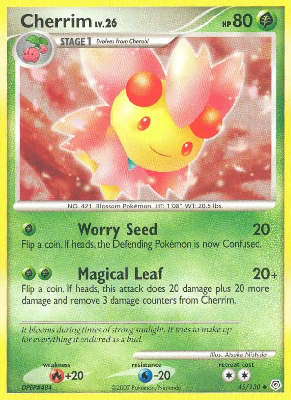 Cherrim - Diamond & Pearl 045/130 (Reverse Holo)