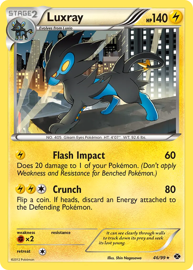 Luxray - Next Destinies 046/099 (Reverse Holo)