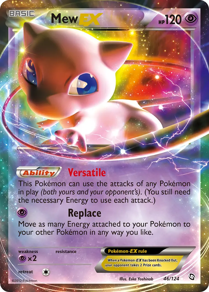 Mew-EX - Dragons Exalted 046/124 (Rare Holo EX)
