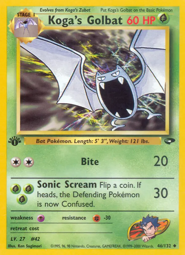Koga's Golbat - Gym Challenge 046/132 (Regular)