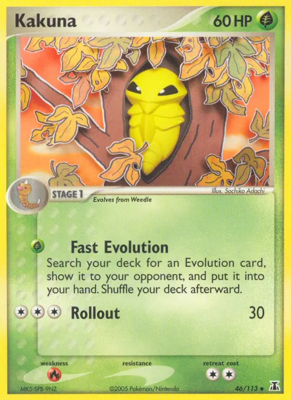 Kakuna - Delta Species 046/113 (Reverse Holo)