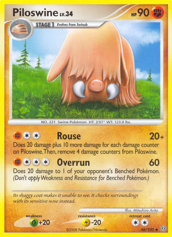 Piloswine - Stormfront 046/100 (Reverse Holo)