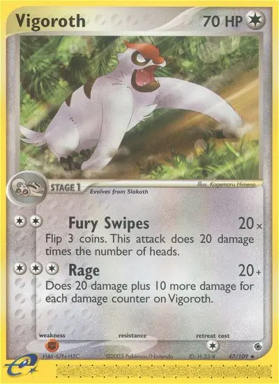 Vigoroth - Ruby & Sapphire 047/109 (Regular)