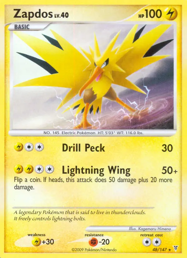 Zapdos - Supreme Victors 048/147 (Reverse Holo)