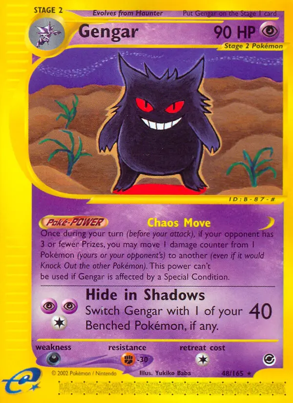 Gengar - Expedition Base Set 048/165 (Regular)