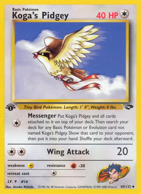 Koga's Pidgey - Gym Challenge 049/132 (Regular)