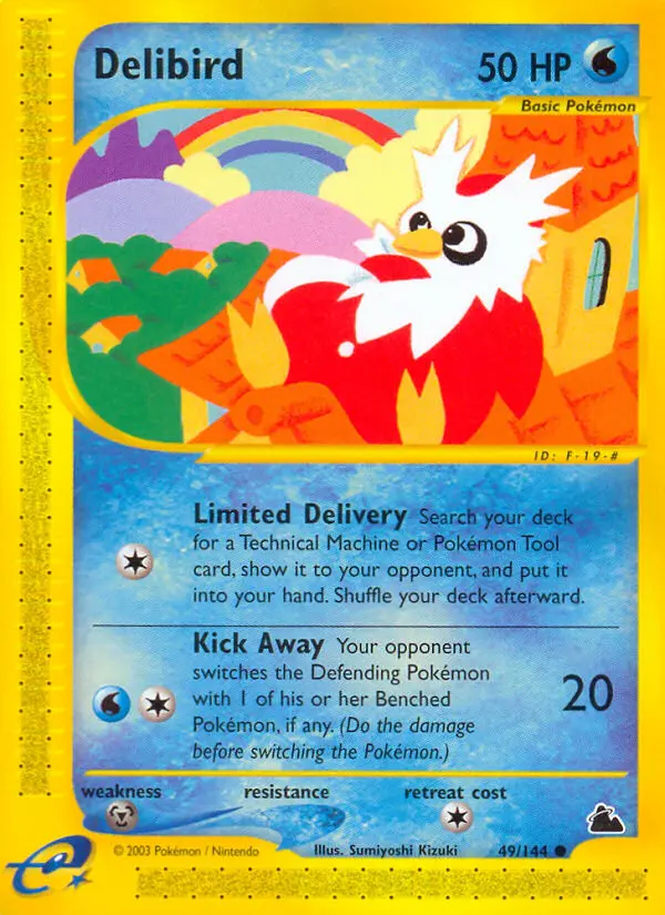 Delibird - Skyridge 049/144 (Reverse Holo)
