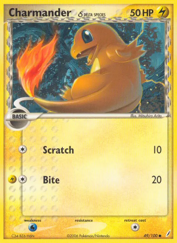 Charmander δ - Crystal Guardians 049/100 (Regular)