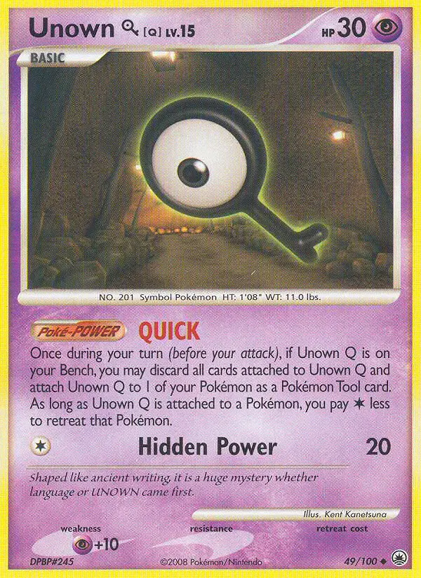 Unown [Q] - Majestic Dawn 049/100 (Reverse Holo)