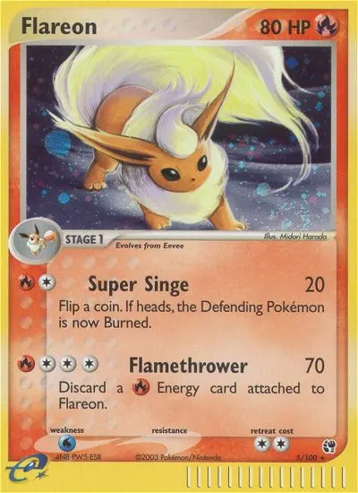 Flareon - Sandstorm 005/100 (Holo)