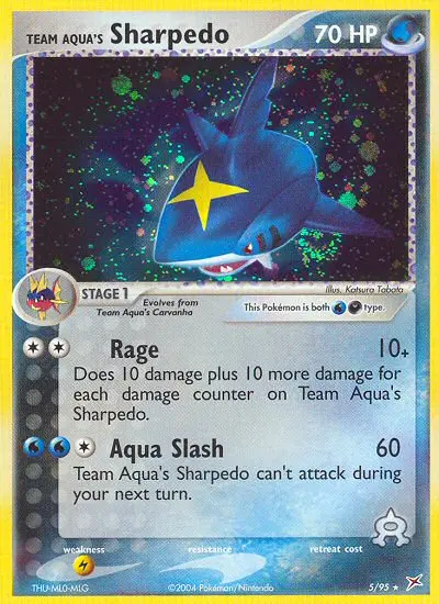 Team Aqua's Sharpedo - Team Magma vs Team Aqua 005/095 (Holo)