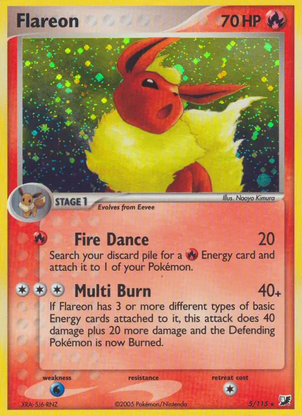 Flareon - Unseen Forces 005/115 (Reverse Holo)