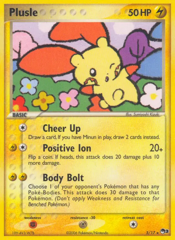 Plusle - POP Series 3 005/017 (Cosmos Holo)